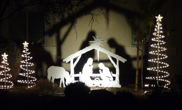How to Light Up Your Outdoor Nativity Scene