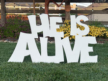 Load image into Gallery viewer, Life Size Outdoor Nativity Message - HE IS ALIVE - MyNativity