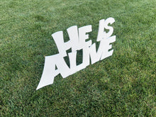 Load image into Gallery viewer, Life Size Outdoor Nativity Message - HE IS ALIVE - MyNativity