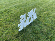 Load image into Gallery viewer, Life Size Outdoor Nativity Message - HE IS ALIVE - MyNativity