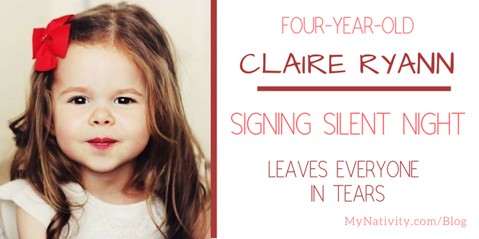 Four-Year-Old Claire Ryann Signing Silent Night Leaves Everyone In Tears