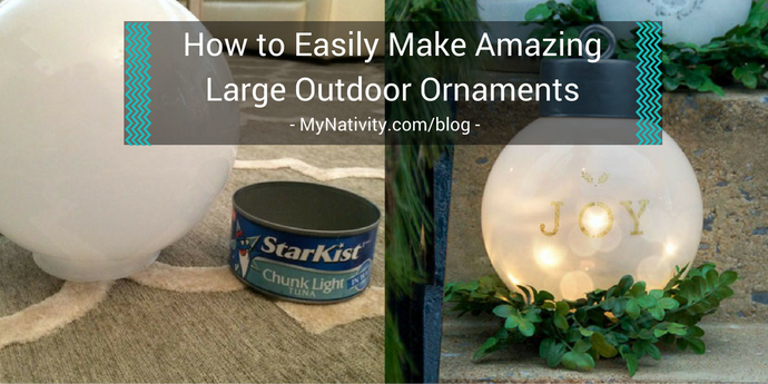 How to Easily Make Amazing Large Outdoor Ornaments