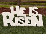 Life Size Outdoor Nativity Message - HE IS RISEN - MyNativity