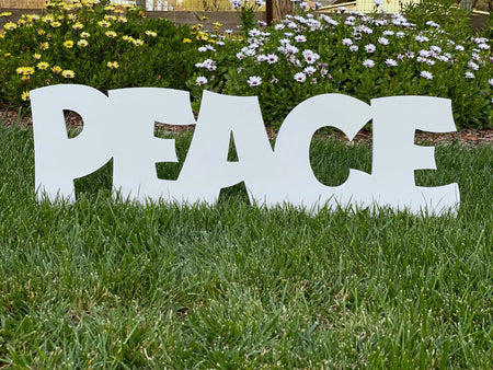 Large Outdoor Nativity Message - Peace - MyNativity