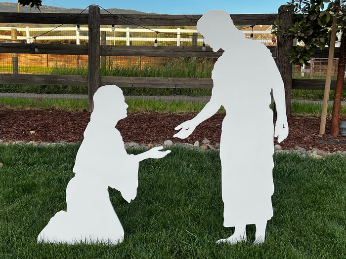 Large Outdoor Easter Nativity Figure - Jesus & Mary Set - MyNativity