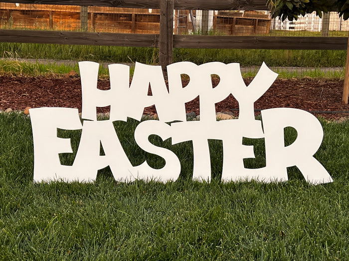Large Outdoor Nativity Message - HAPPY EASTER - MyNativity