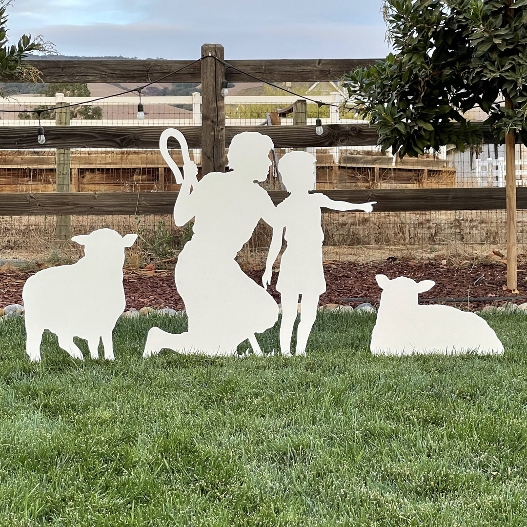 Large Outdoor Nativity Father and Son Shepherd Set | MyNativity