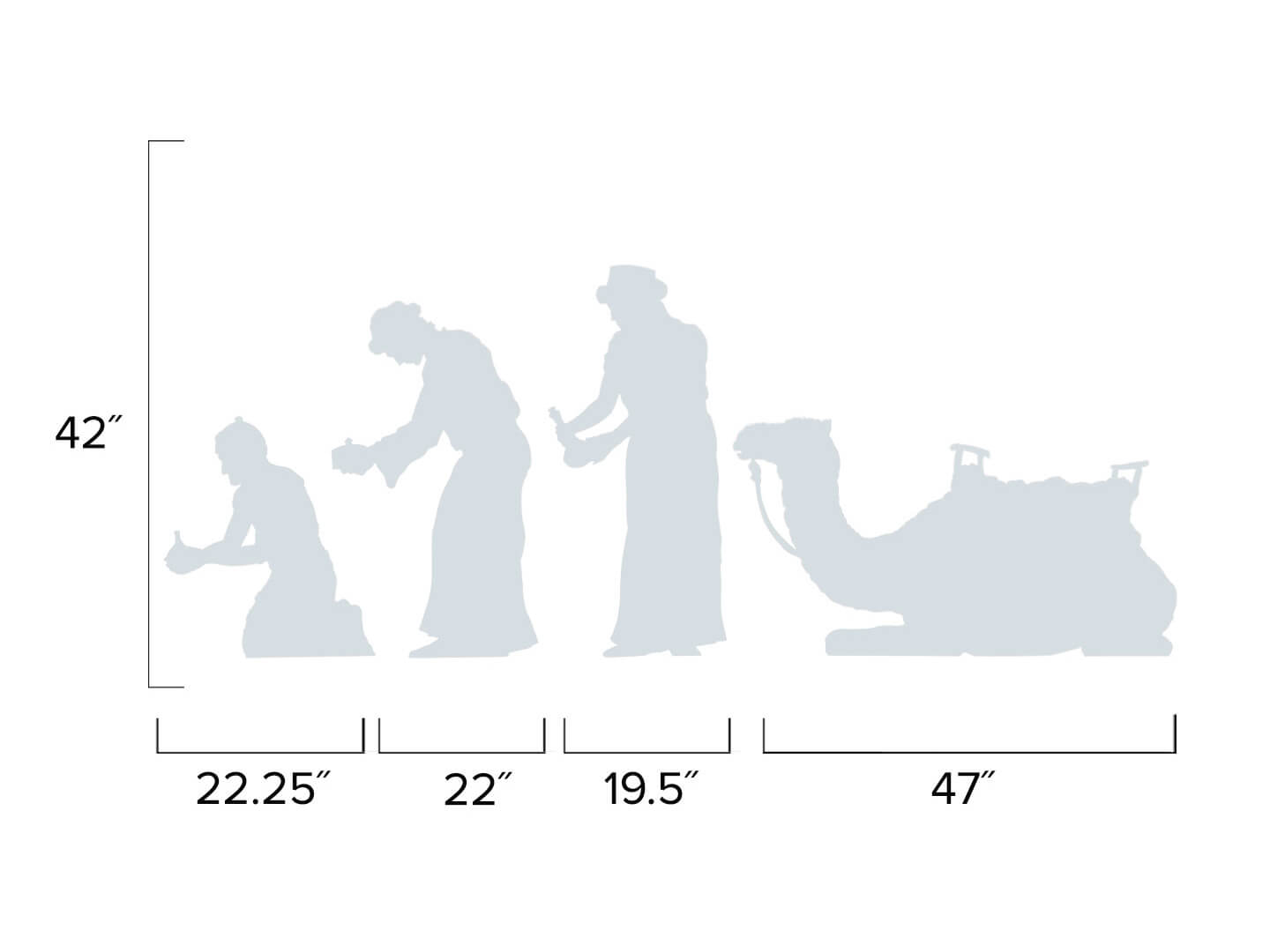 Wisemen Silhouette Printable